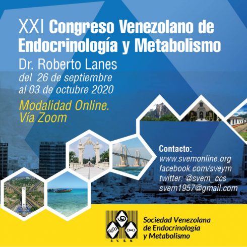 Lee más sobre el artículo XXI Congreso de la Sociedad Venezolana de Endocrinología y Metabolismo ¨Dr. Roberto Lanes¨